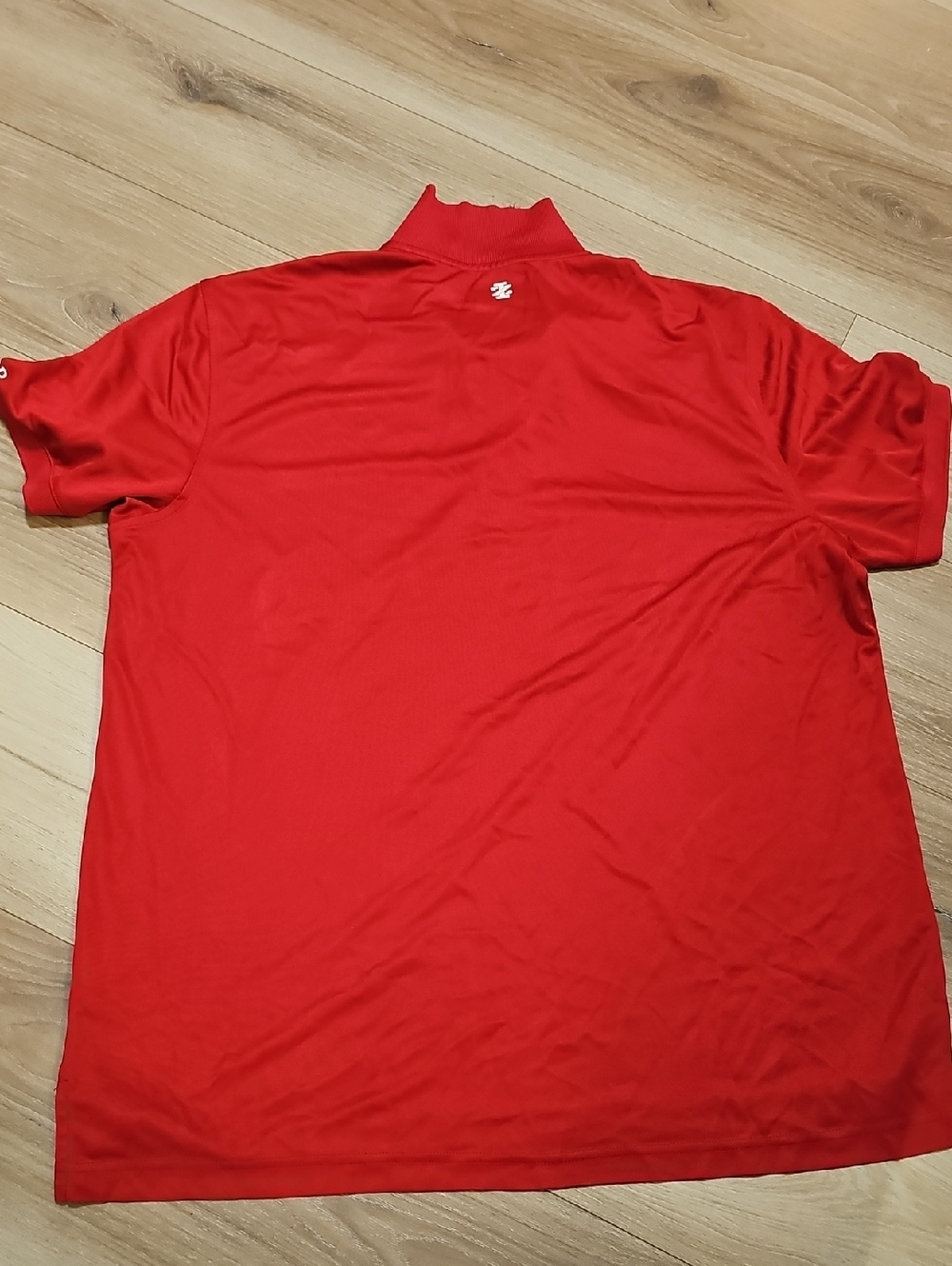 Izod Golf Short Sleeve Polo Red Diamond Pattern Mens Large L - Picture 5 of 5